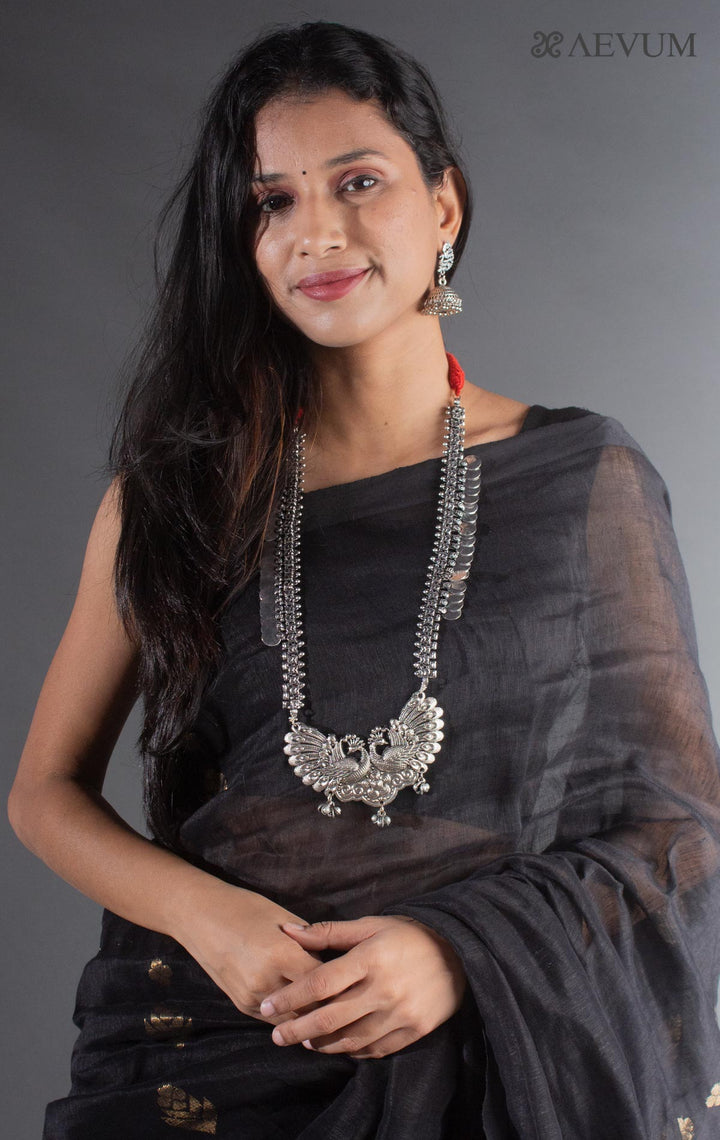 Long thread Necklace Set with Jhumka - 8249 - AEVUM