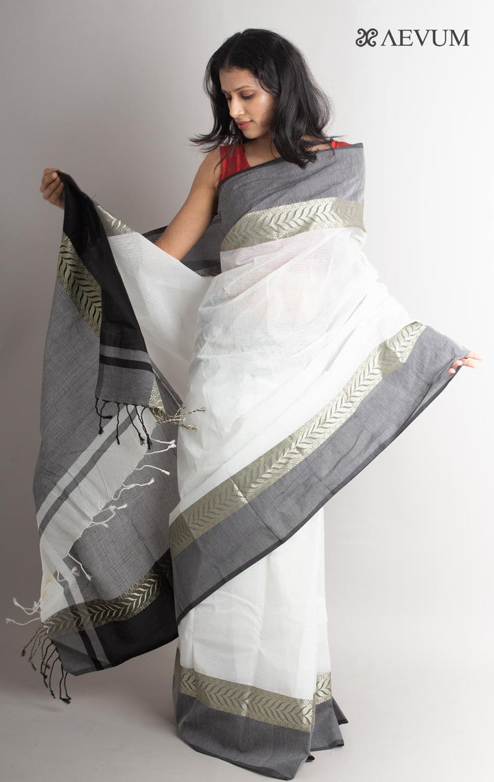 Bangladeshi Cotton Handloom Saree Without Blouse Piece - 0827 - AEVUM