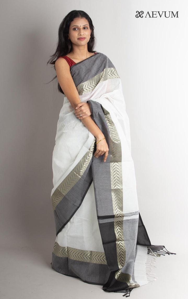 Bangladeshi Cotton Handloom Saree Without Blouse Piece - 0827 - AEVUM