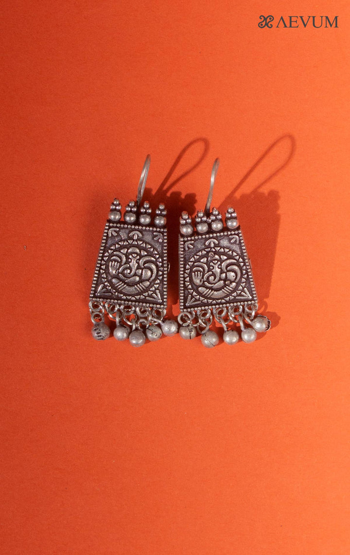 Ganesh Hoops Ghungroo Earrings - 8272 Jewellery Ozanoo   