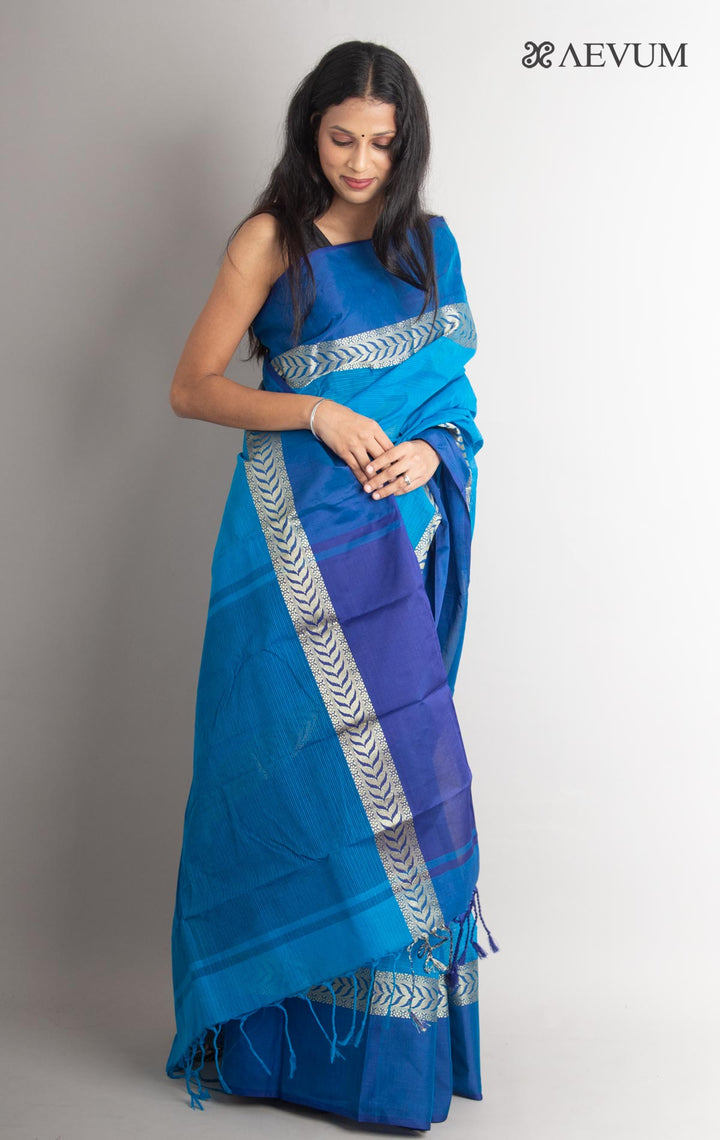 Bangladeshi Cotton Handloom Saree Without Blouse Piece - 0828 - AEVUM