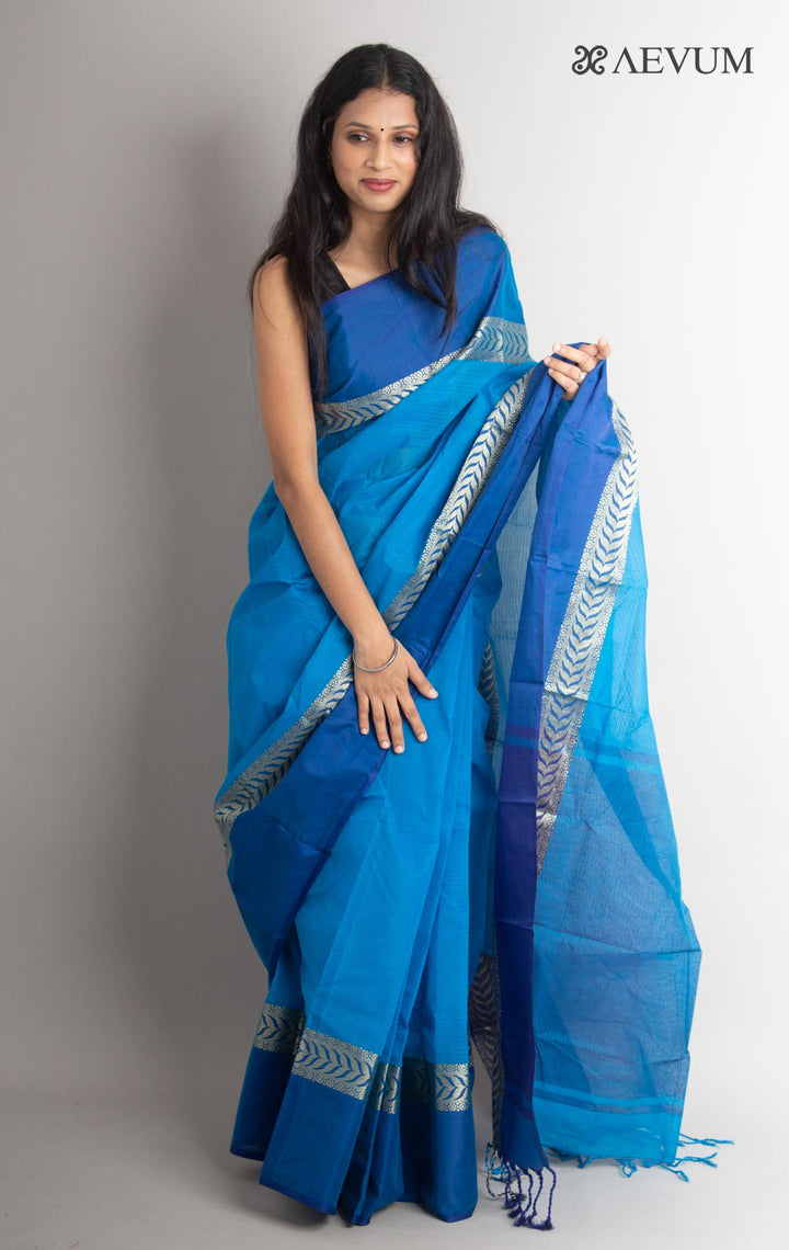Bangladeshi Cotton Handloom Saree Without Blouse Piece - 0828 - AEVUM