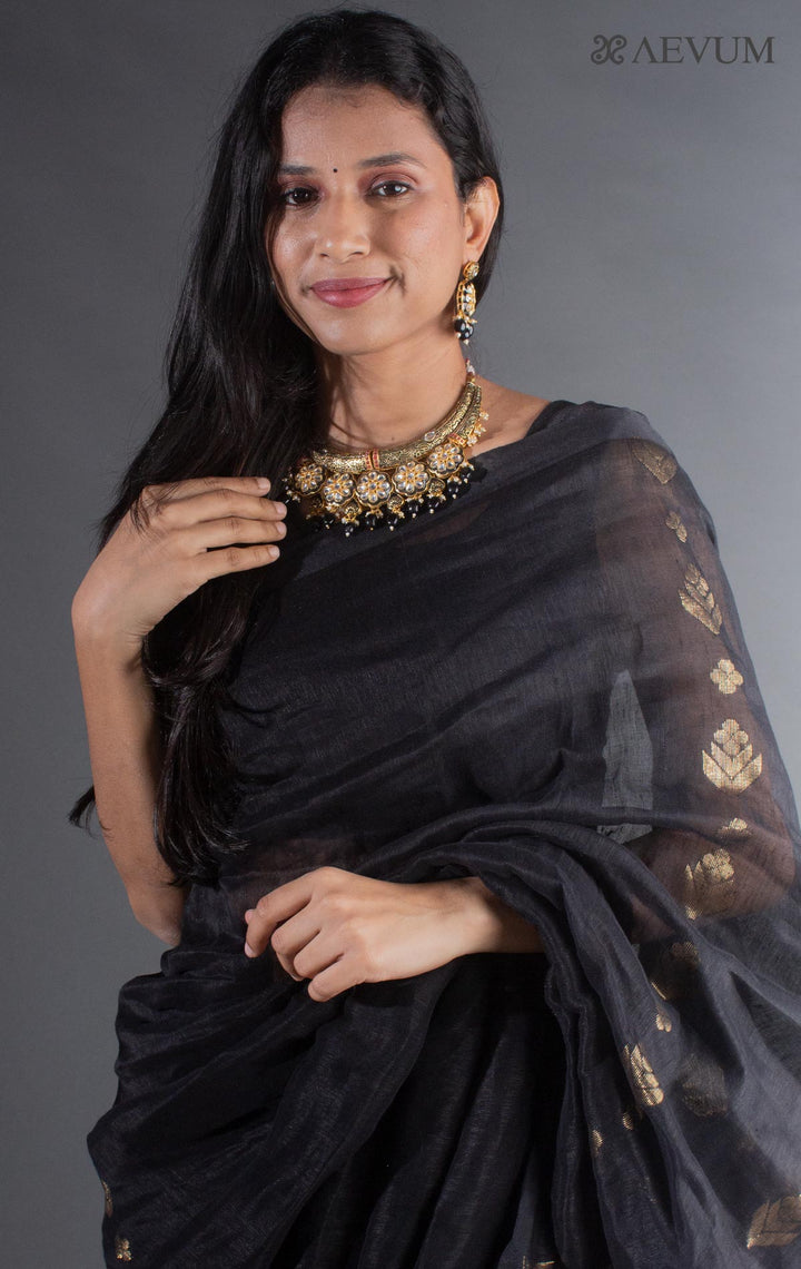 Meenakari Kundan Hasli Necklace Jadau Set - 8285 - AEVUM