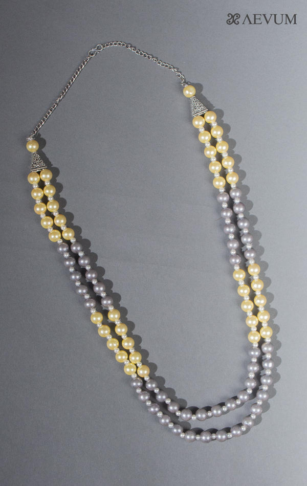 Designer Double Layer Beaded Mala - 8294 Jewellery AEVUM