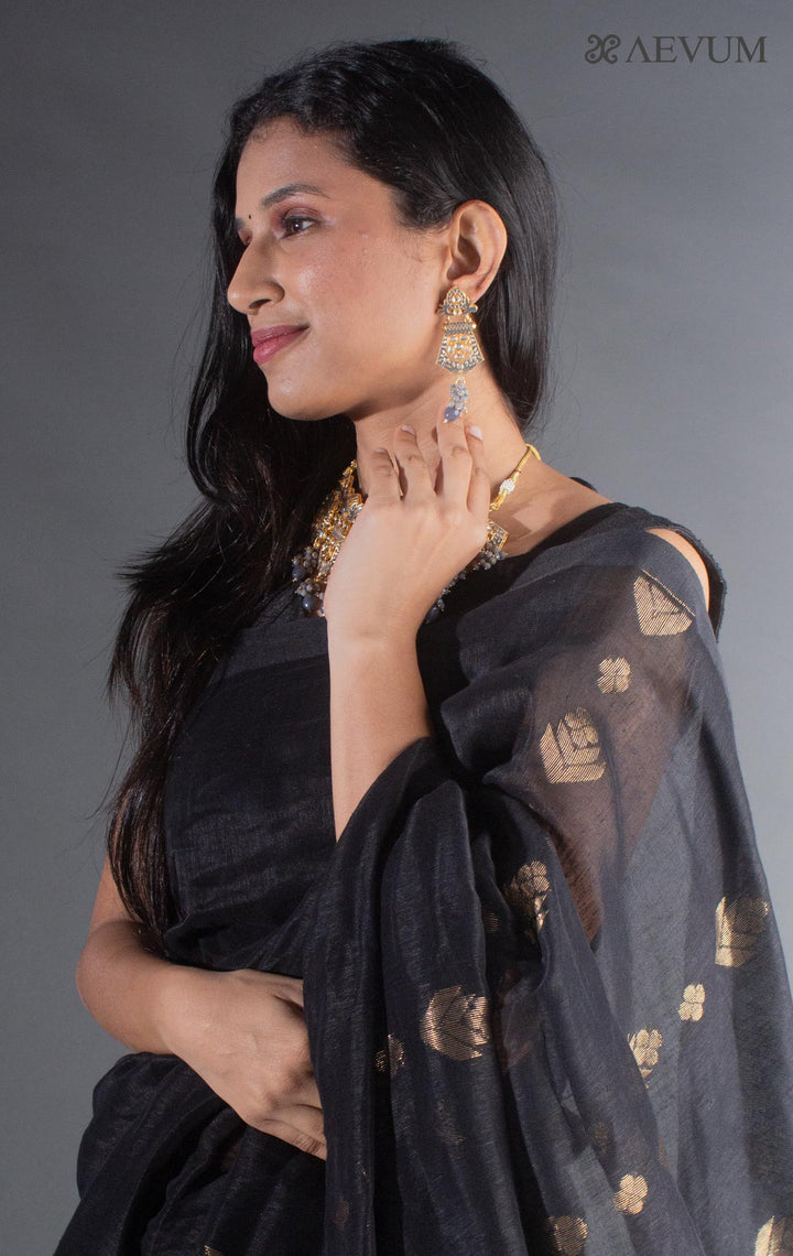 Kundan Meenakari Hasli Necklace Jadau Set - 8296 - AEVUM
