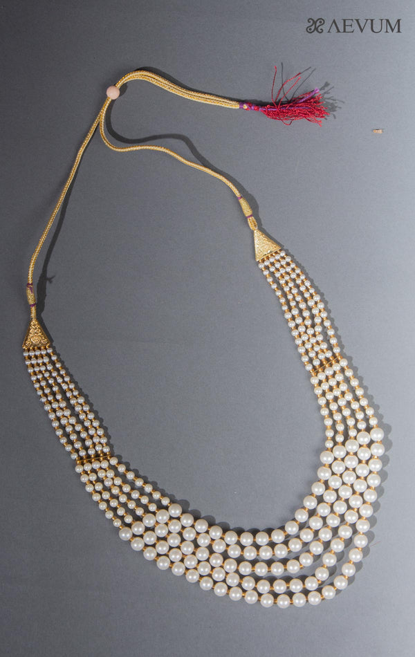 Heavy Designer Five Layer Pearl Mala - 8298 Jewellery AEVUM