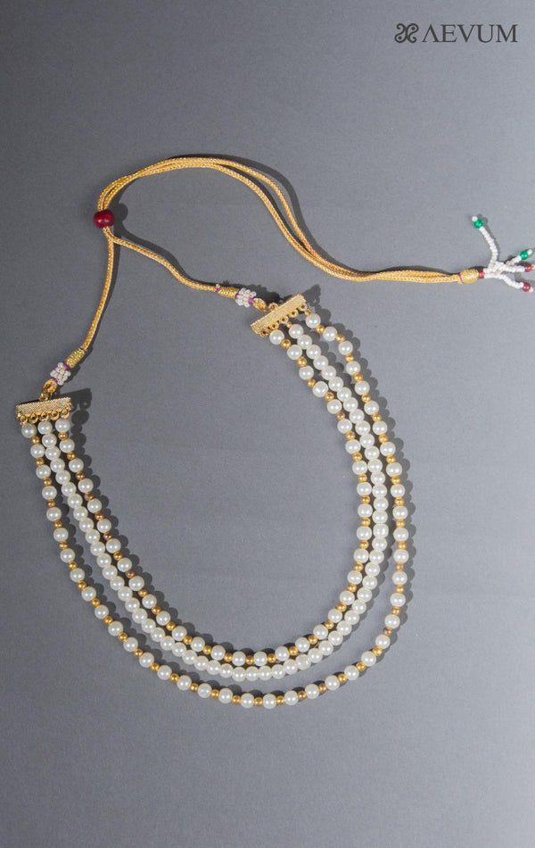 Designer Three Layer Pearl Mala - 8299 Jewellery AEVUM