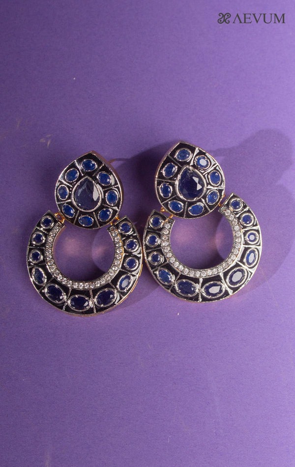Victorian AD Stone Setting Antique Earrings - 8307 Jewellery Ozanoo   