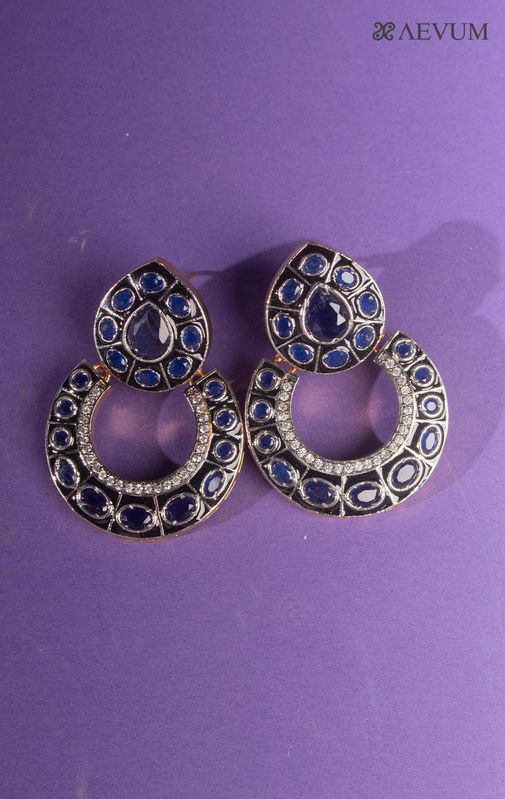 Victorian AD Stone Setting Antique Earrings - 8307 - AEVUM