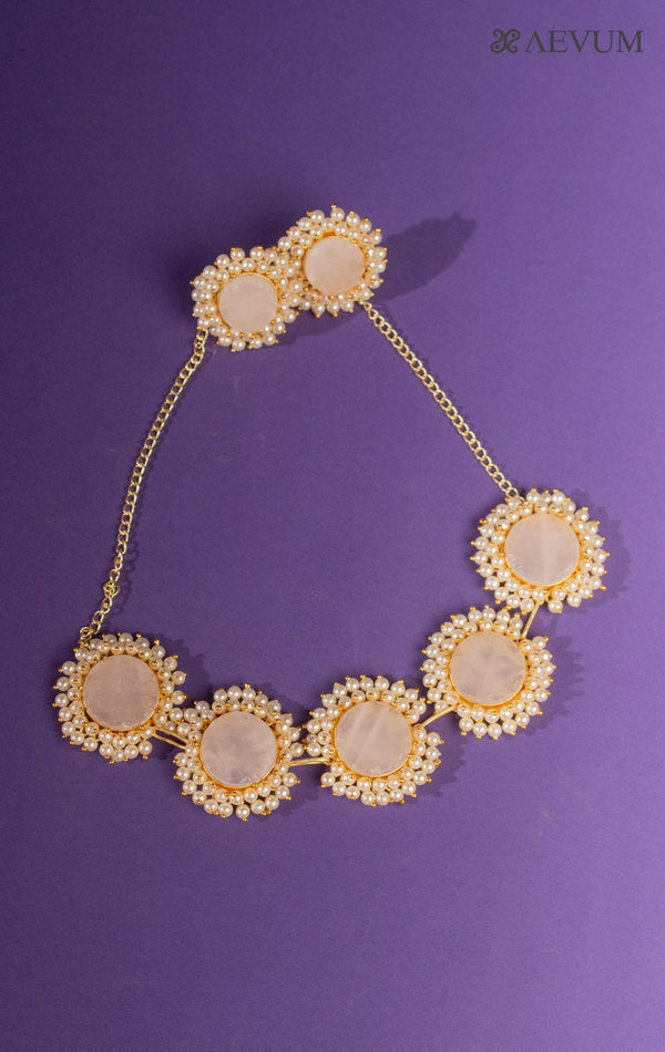 Kundan Meena Choker Set - 8311 Jewellery AEVUM