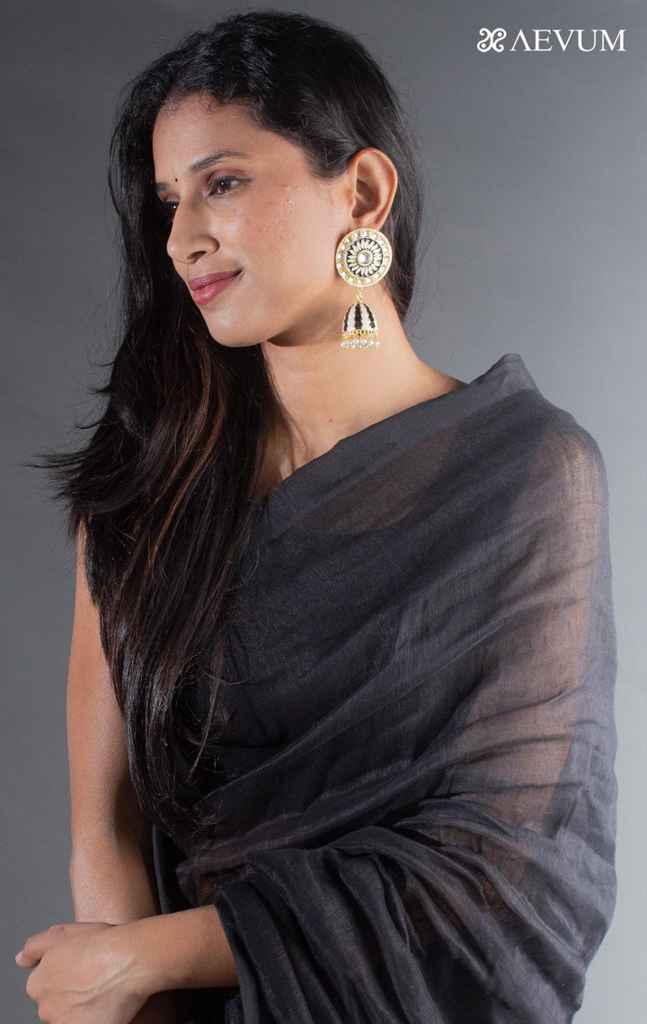 Meenakari Kundan Jhumka - 8319 Jewellery AEVUM