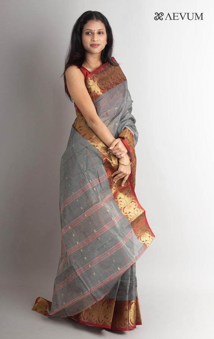 Bengal Cotton Zari Tant Saree Without Blouse Piece - 0832 Saree Anita Kuthir   