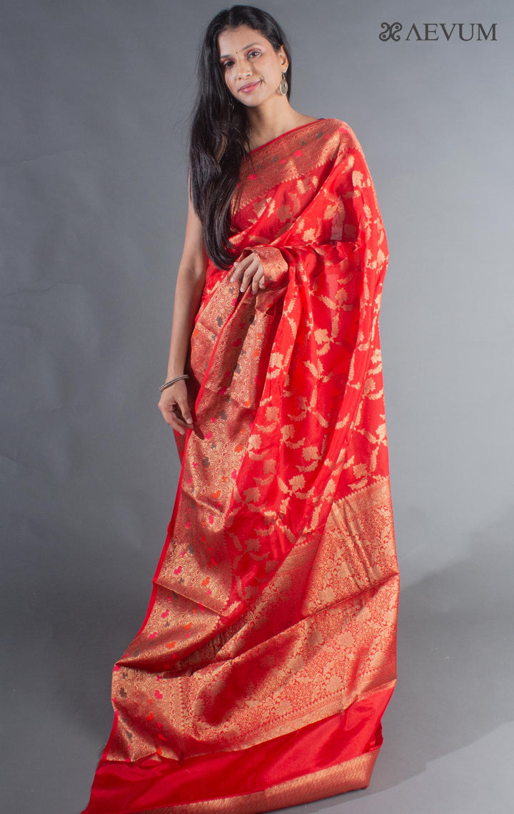 Soft Silk Banarasi Saree - 8368 - AEVUM