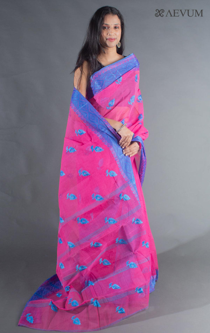 Bengal Cotton Tant Saree with Embroidery - 8639 Saree Riya's Collection   