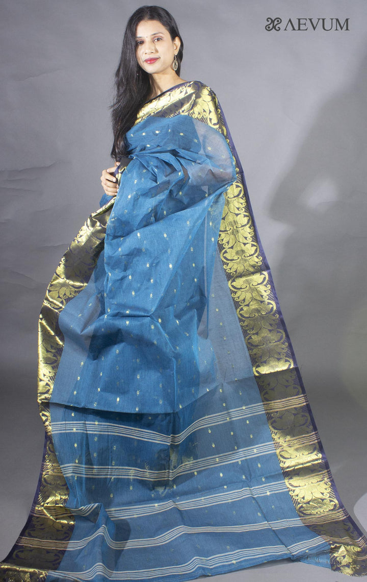 Bengal Cotton Handloom Saree Without Blouse Piece - 8800 Saree AEVUM   