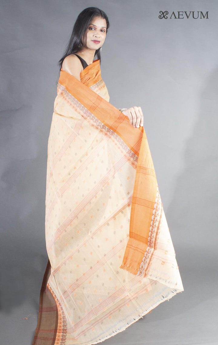 Bengal Cotton Tangail Tant Saree - 8890 - AEVUM