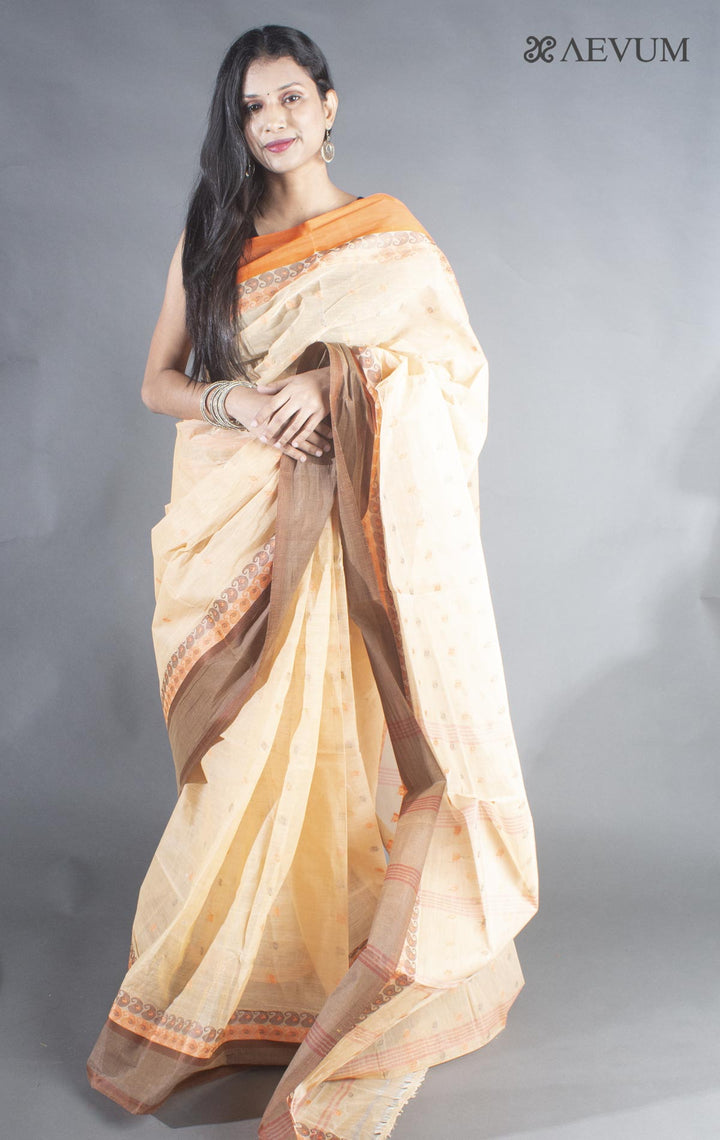 Bengal Cotton Tangail Tant Saree - 8890 - AEVUM