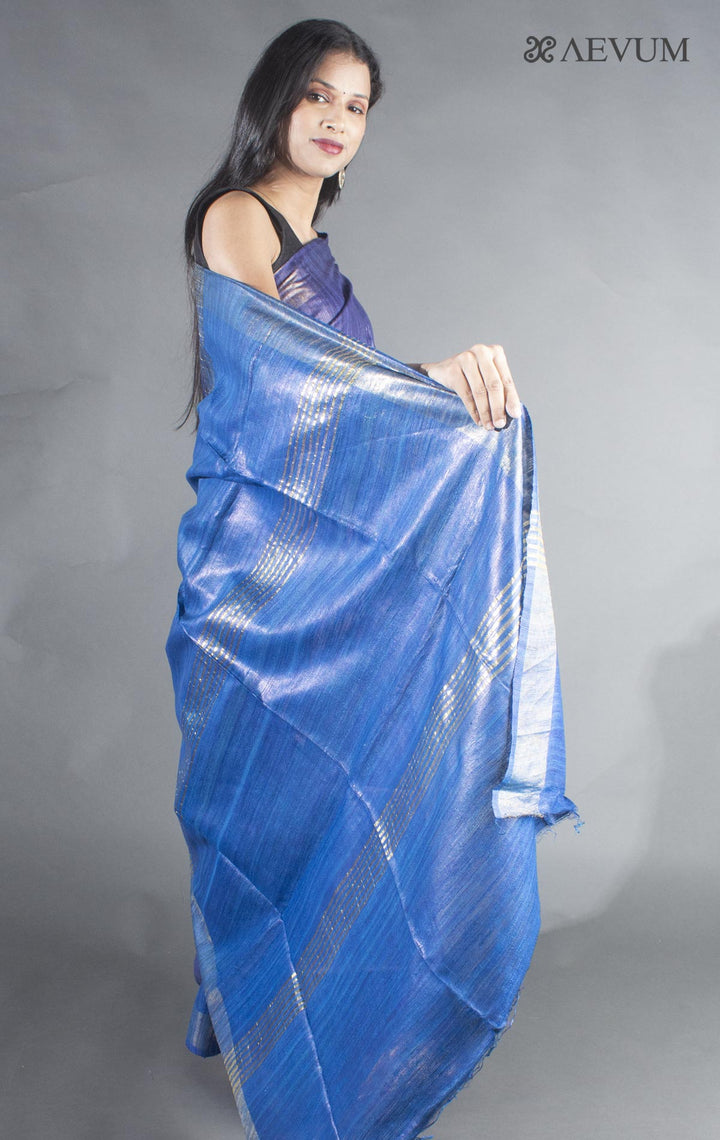 Pure Tussar Gicha Silk Saree with Silk Mark - 8893 - AEVUM
