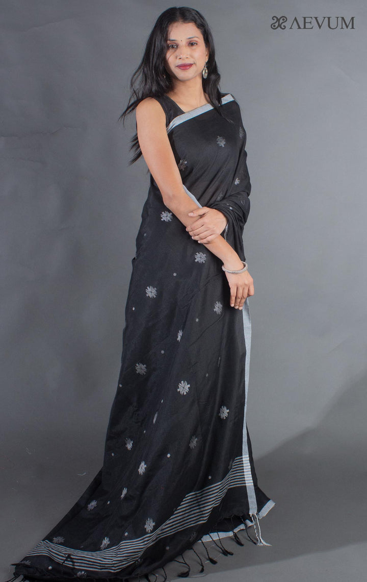 Pure Handloom Cotton Jamdani Saree - 8937 Saree Anita Kuthir   
