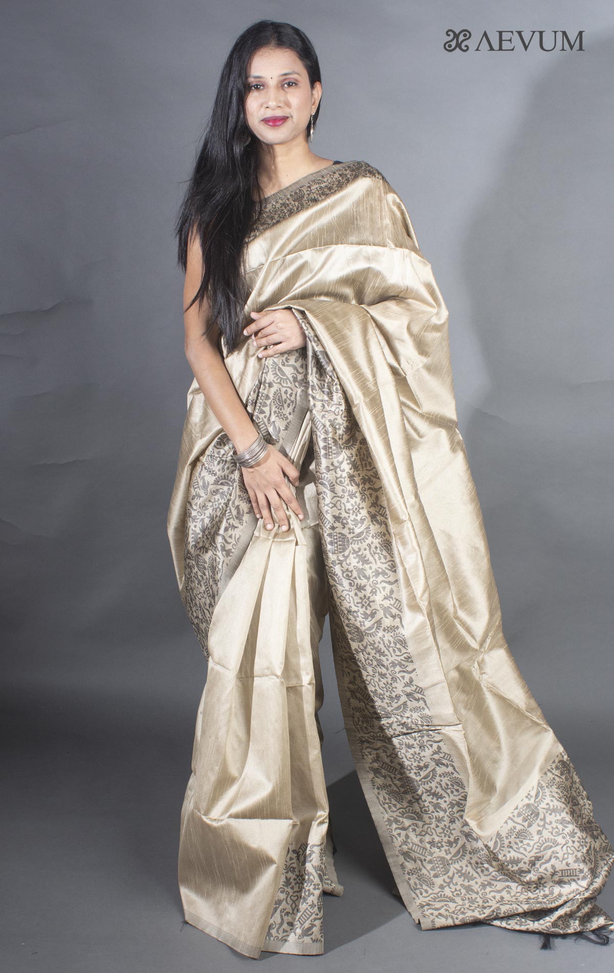 Soft, Elegant & Celebration-Ready: Semi Cotton Beige Sarees for Wedding Moments main image 1