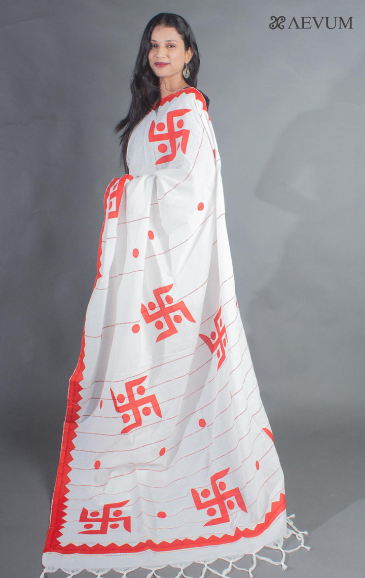 Khesh Cotton Applique Work Saree - 9057 Saree AEVUM