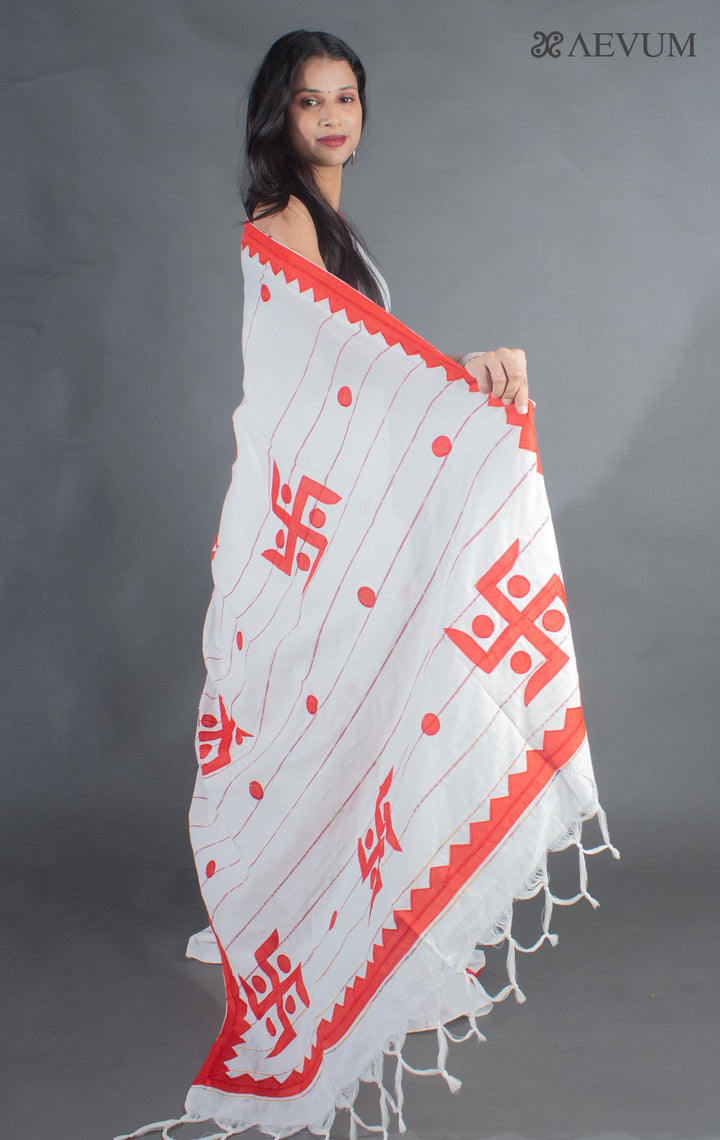 Khesh Cotton Applique Work Saree - 9057 Saree AEVUM