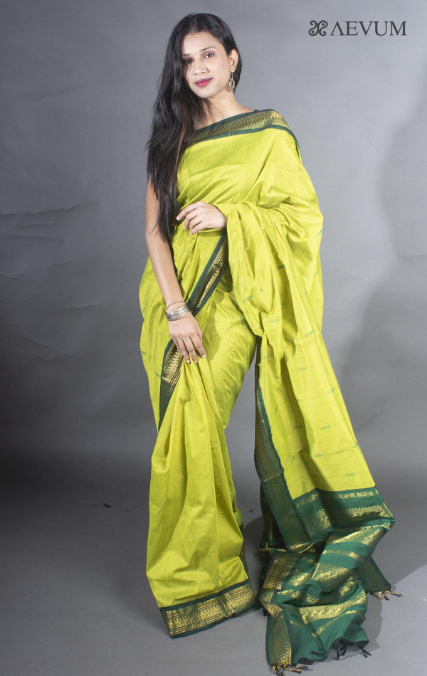 Kalyani South Cotton Silk Handloom Saree with Blouse Piece - 9200 Saree SSH   