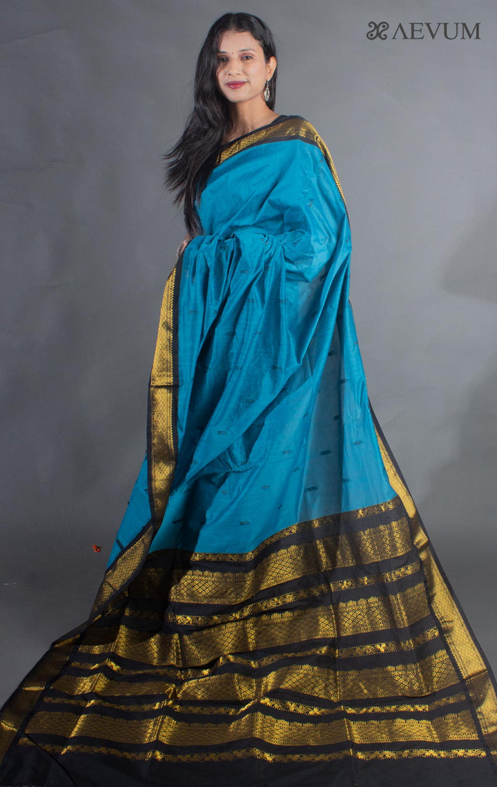 Kalyani South Cotton Silk Handloom Saree with Blouse Piece - 9204 Saree T Umarali   