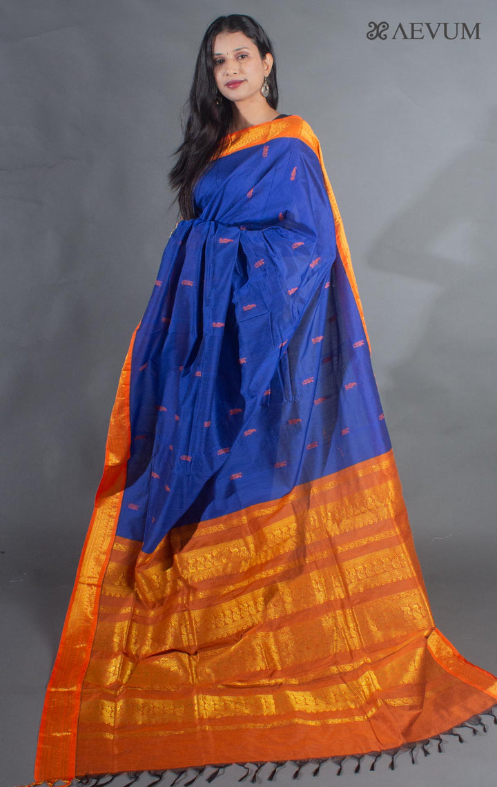 Kalyani South Cotton Silk Handloom Saree with Blouse Piece - 9207 Saree SSH   