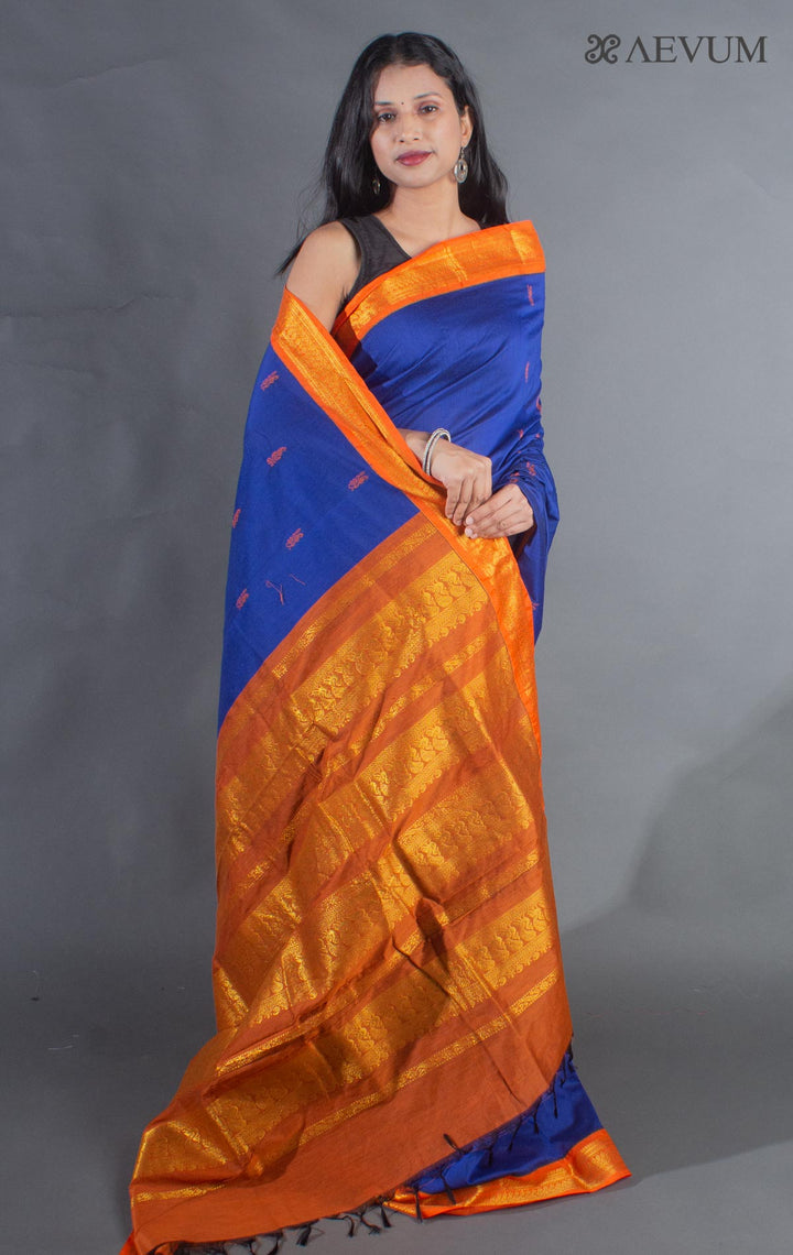 Kalyani South Cotton Silk Handloom Saree with Blouse Piece - 9207 Saree SSH   