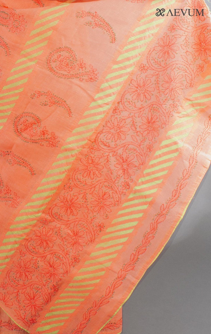 Hand Embroidered Lucknowi Chikankari Saree - 9237 Saree Silk Thread   