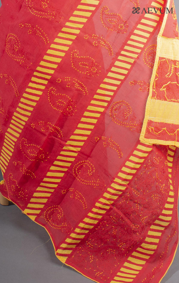 Hand Embroidered Lucknowi Chikankari Saree - 9239 Saree Silk Thread   