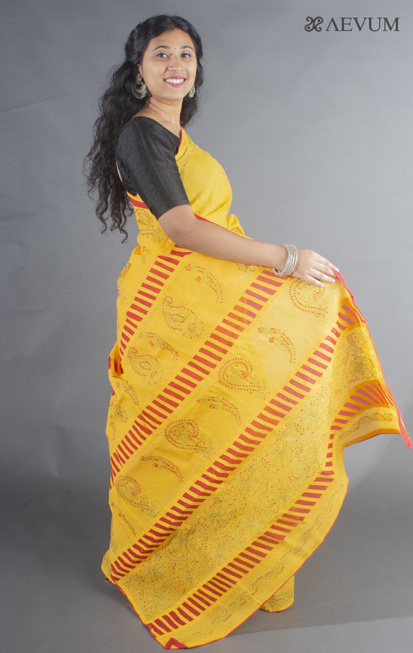 Hand Embroidered Lucknowi Chikankari Saree - 9240 - AEVUM