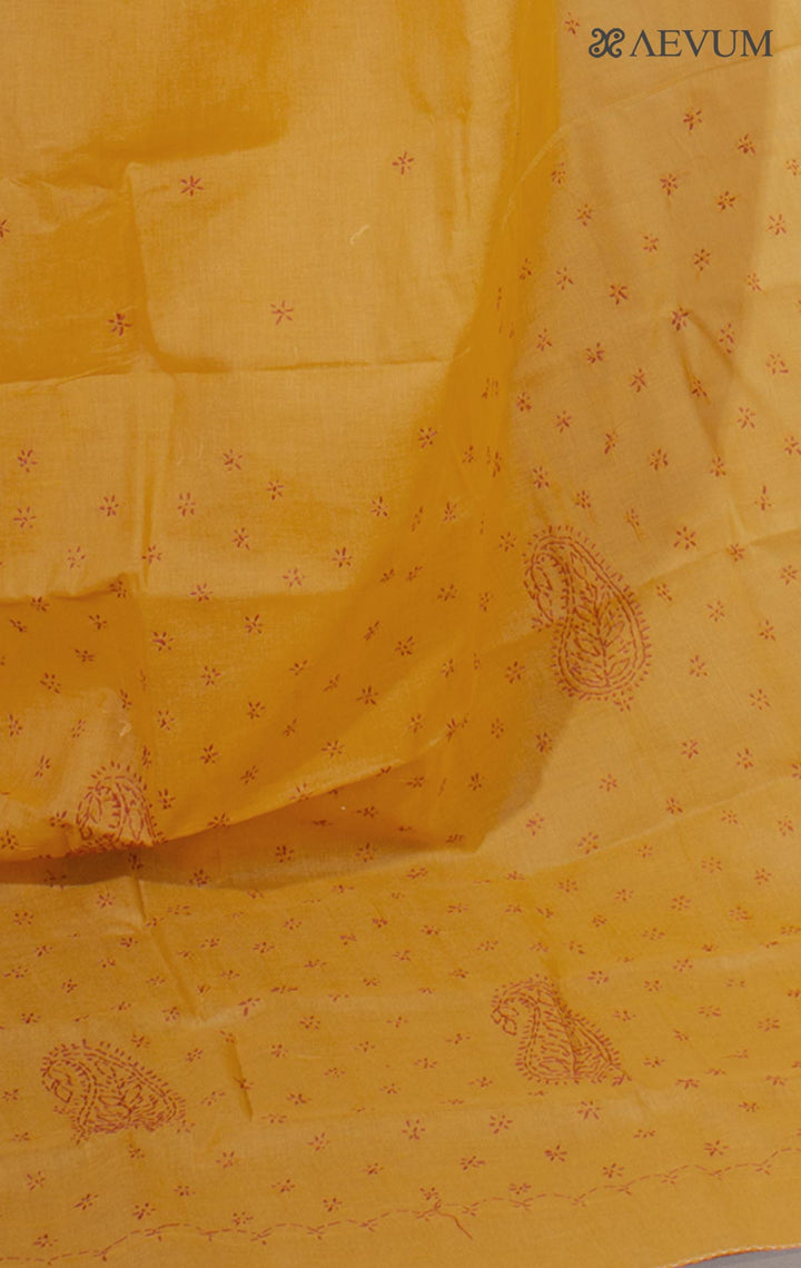 Hand Embroidered Lucknowi Chikankari Saree - 9290 Saree Silk Thread   