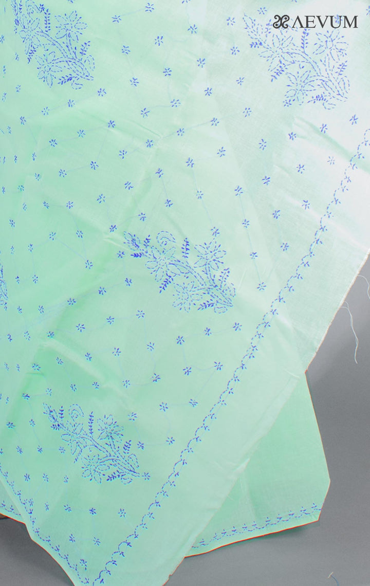 Hand Embroidered Lucknowi Chikankari Saree - 9292 - AEVUM