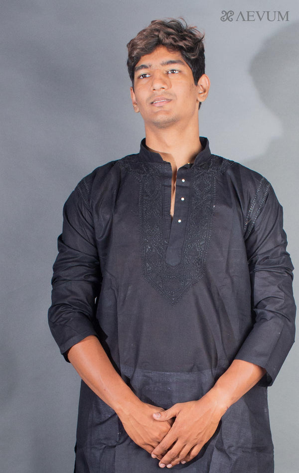 Hand Crafted Chikankari Kurta Set - 9423 - AEVUM