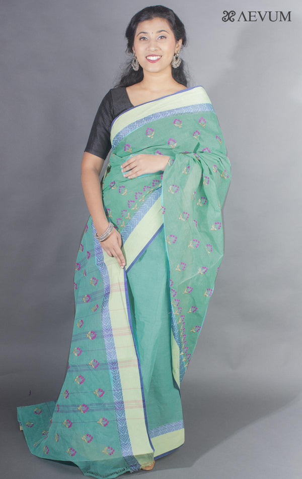 Bengal Cotton Tant Saree with Embroidery - 9490 Saree Riya's Collection   