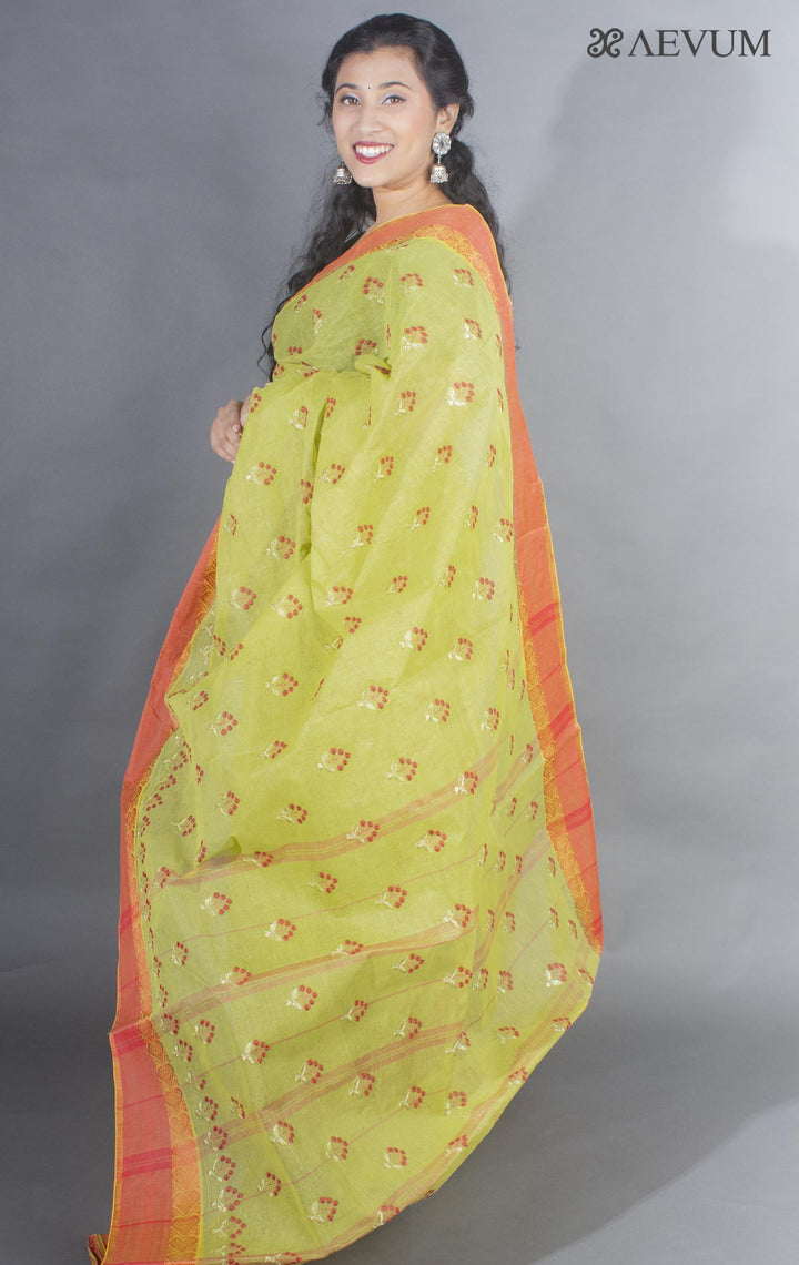 Bengal Cotton Tant Saree with Embroidery - 9495 Saree Riya's Collection   