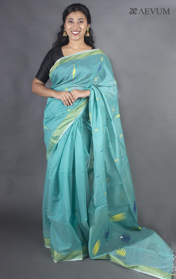 Designer Tant Silk Bengal Handloom Saree - 9537 - AEVUM