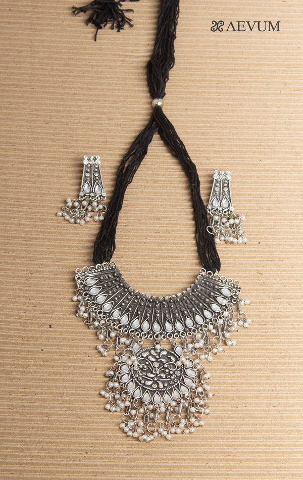 Heavy Afgani Set With White Crystals - 0967 Jewellery AEVUM