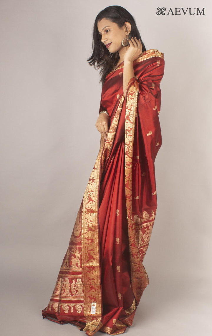 Pure Baluchari Silk with Silk Mark - 9850 - AEVUM