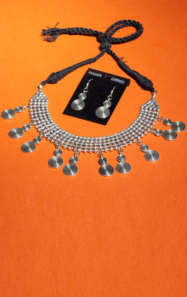 Designer Coin Ball Chain Choker - 0201 Jewellery AEVUM