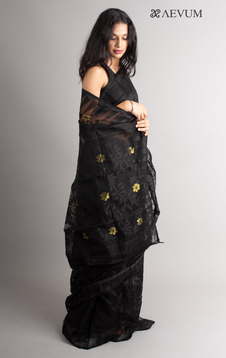Soft Dhakai Jamdani Saree without Blouse Piece - 0512 - AEVUM