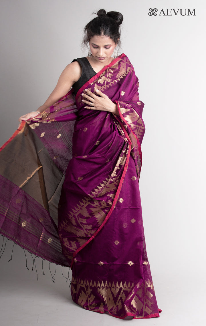 Tant Silk Bengal Handloom Saree - 0298 - AEVUM