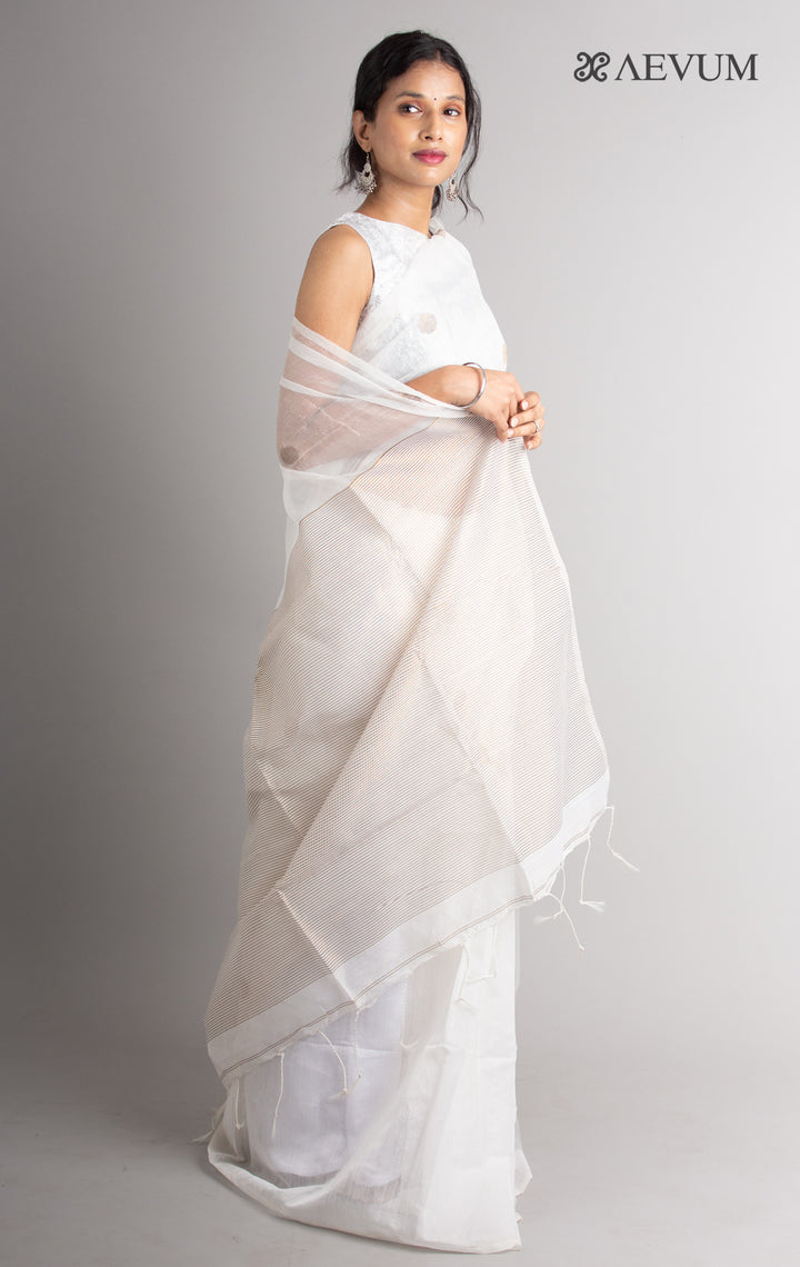 Ball Buti Matka Muslin Silk Saree - 0329 - AEVUM