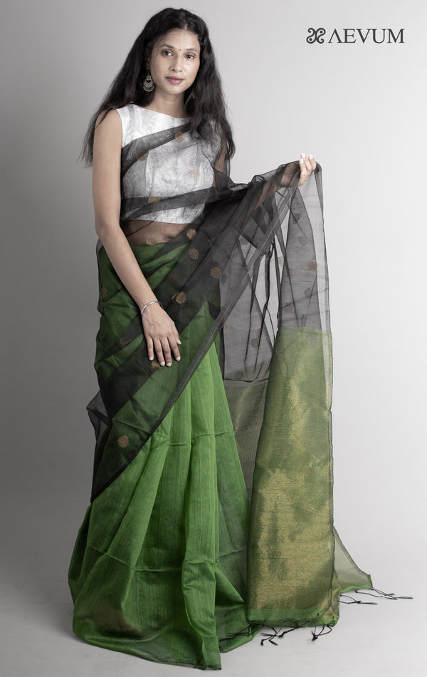 Ball Buti Matka Muslin Silk Saree - 0335 - AEVUM