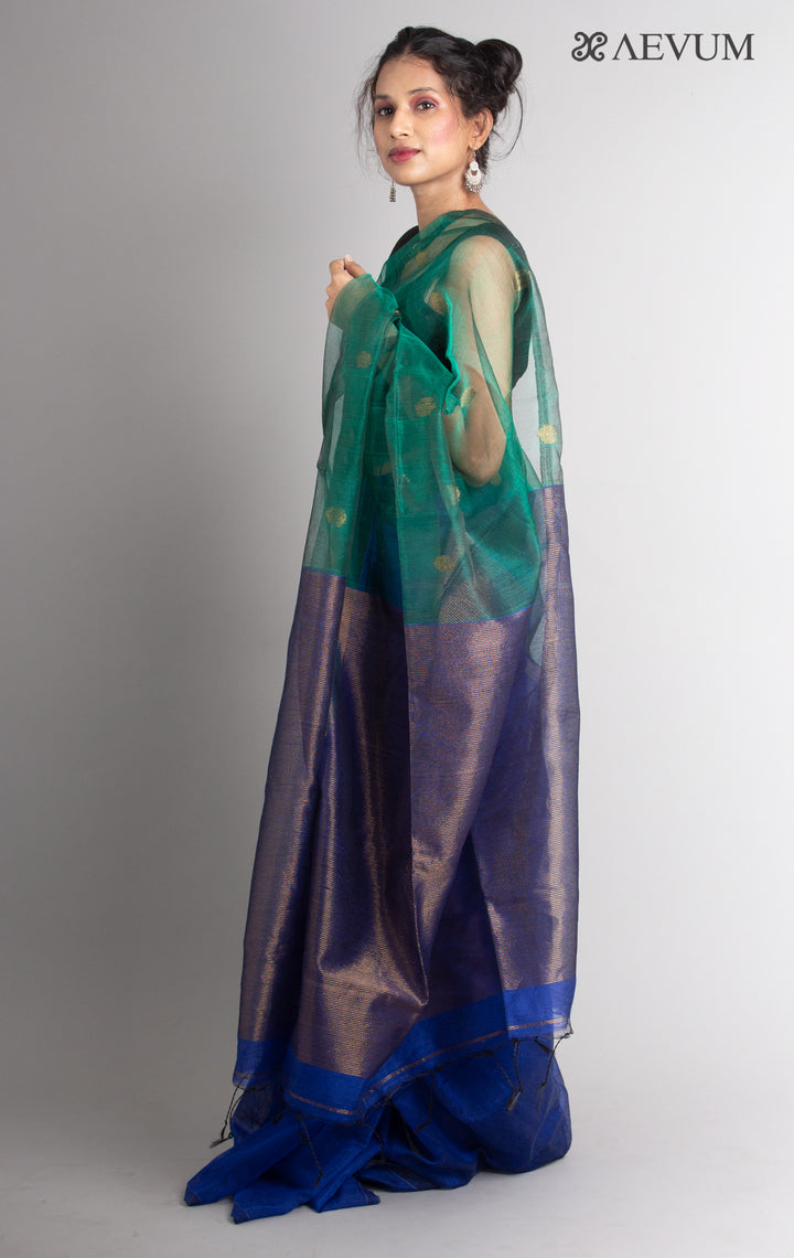 Ball Buti Matka Muslin Silk Saree - 0299 - AEVUM