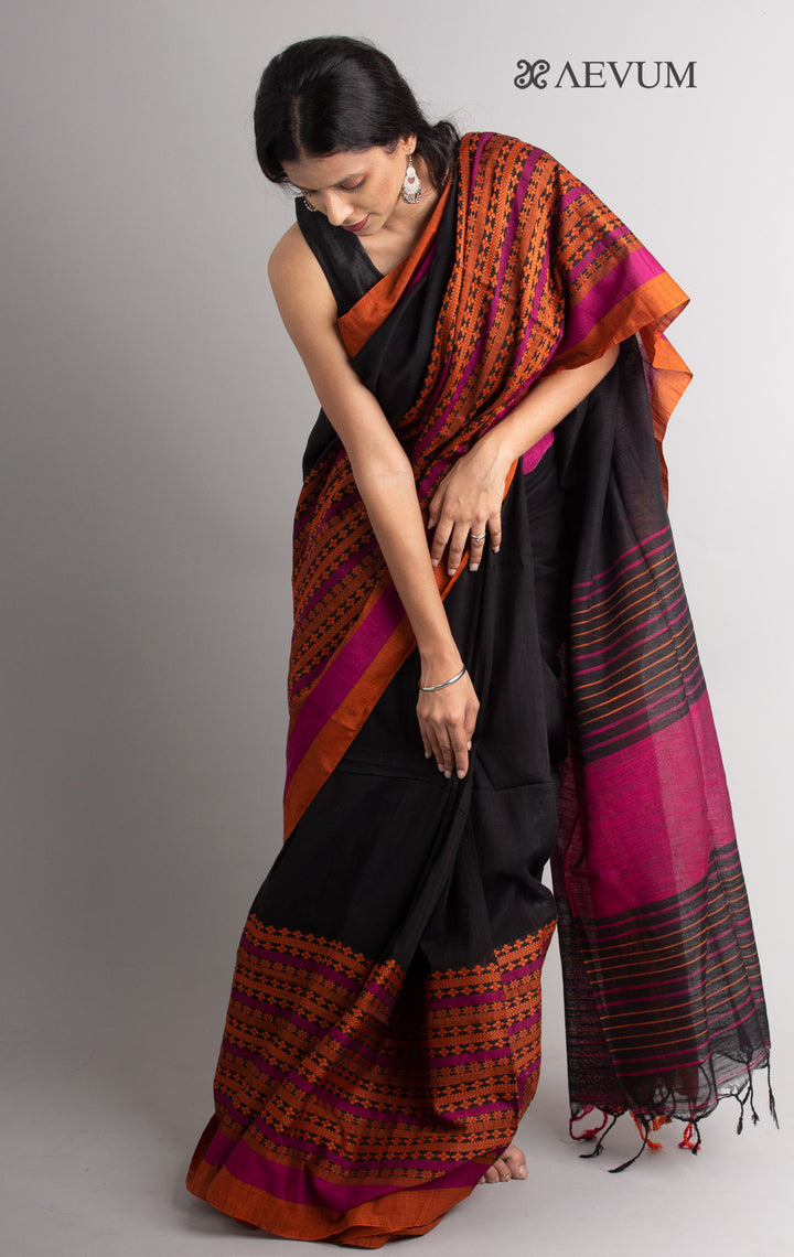 Begampuri Bengal Cotton Handloom Saree - 0439 - AEVUM