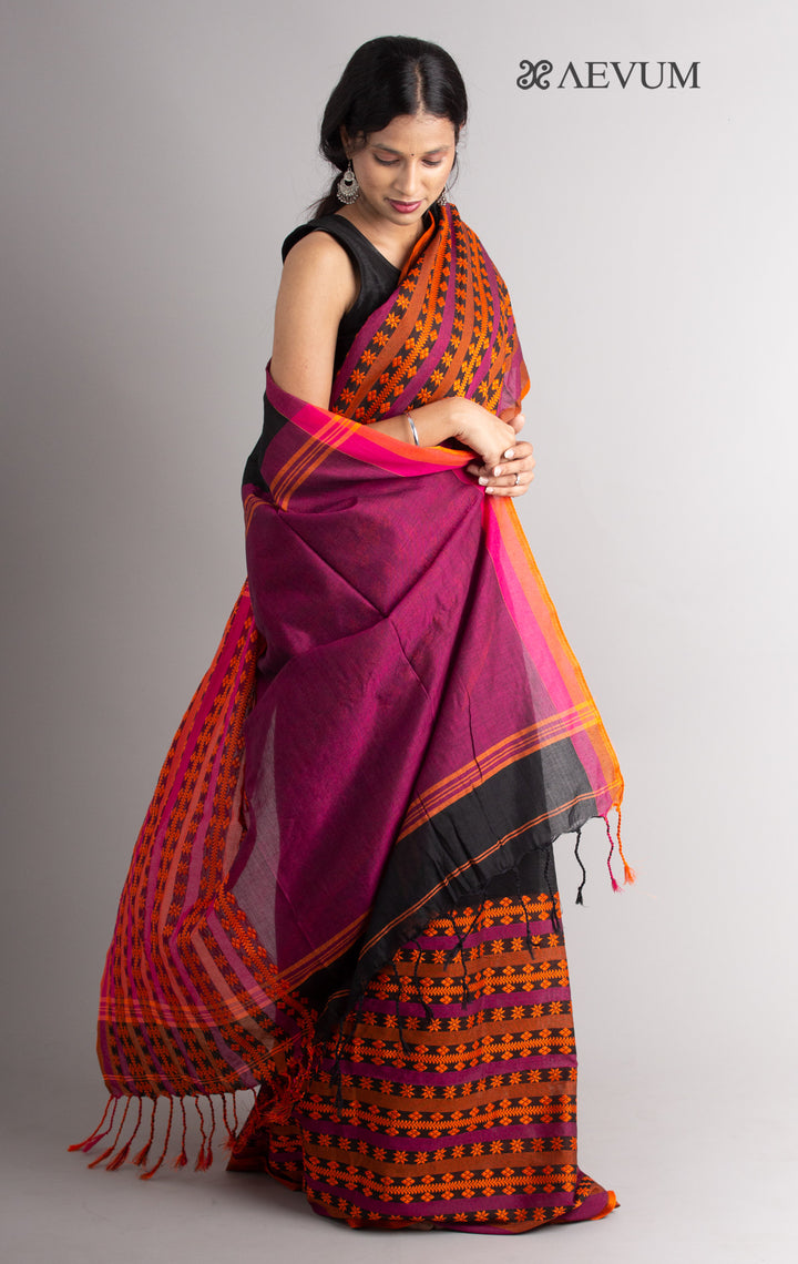 Begampuri Bengal Cotton Handloom Saree - 0439 - AEVUM