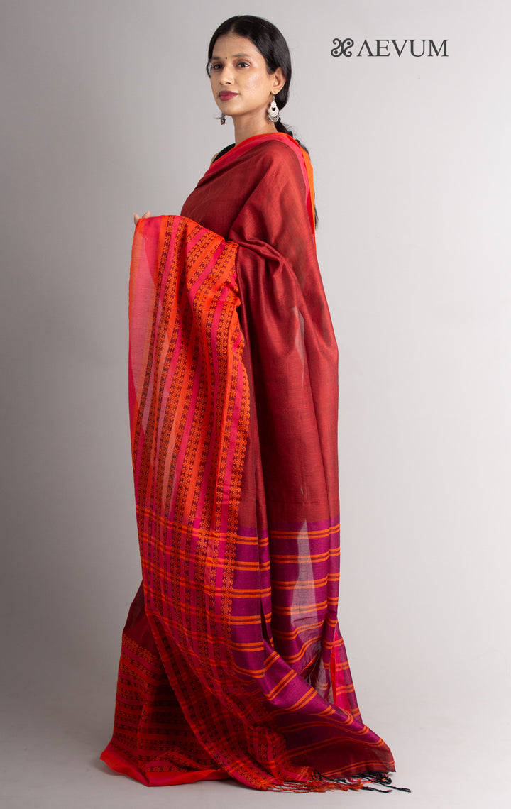 Begampuri Bengal Cotton Handloom Saree-0339 Saree AEVUM 2   
